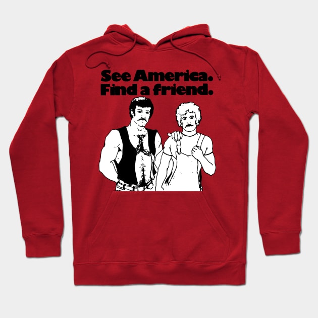 See America, Find A Friend (Vintage LGBT) Hoodie by SNAustralia